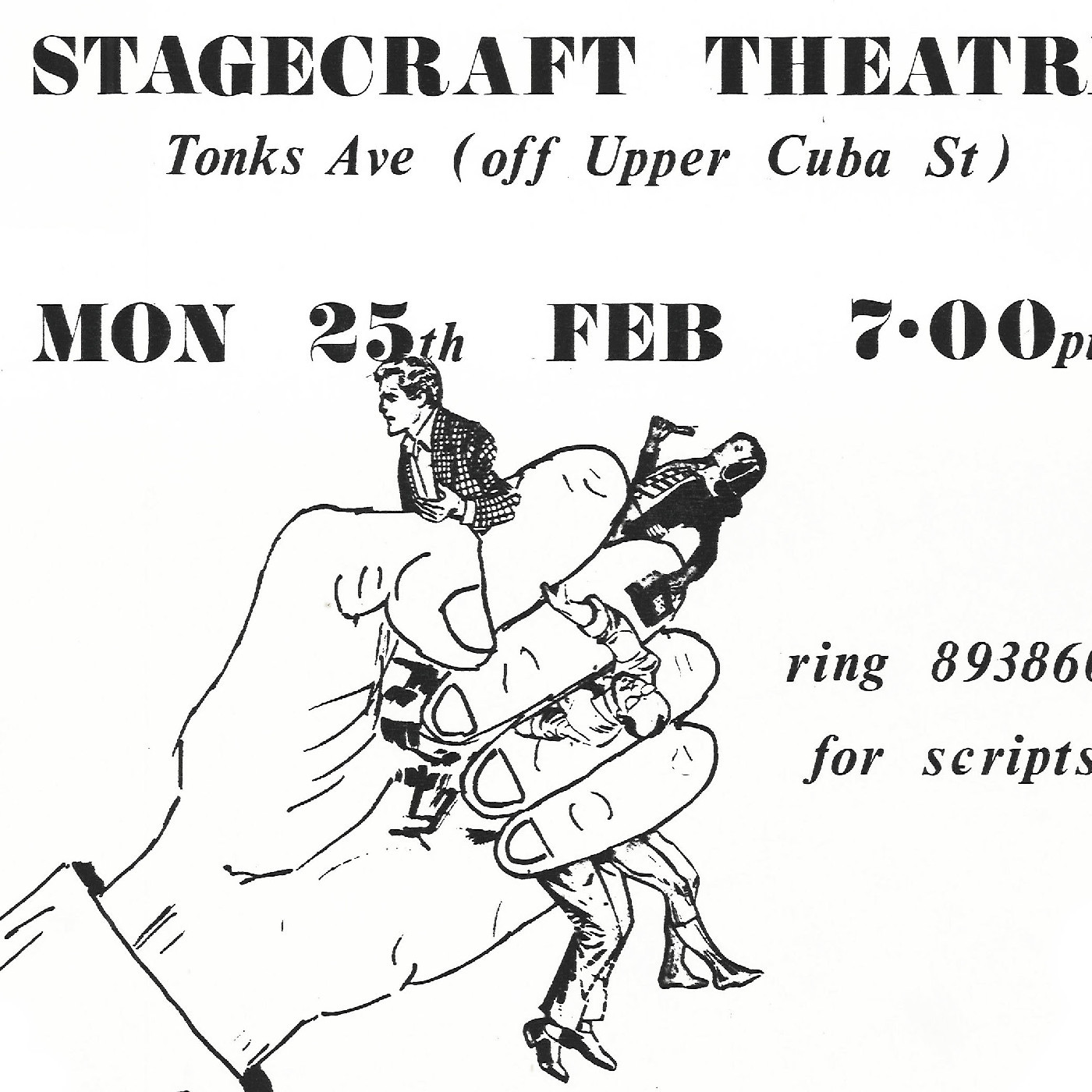 Stagecraft Theatre auditions notice
