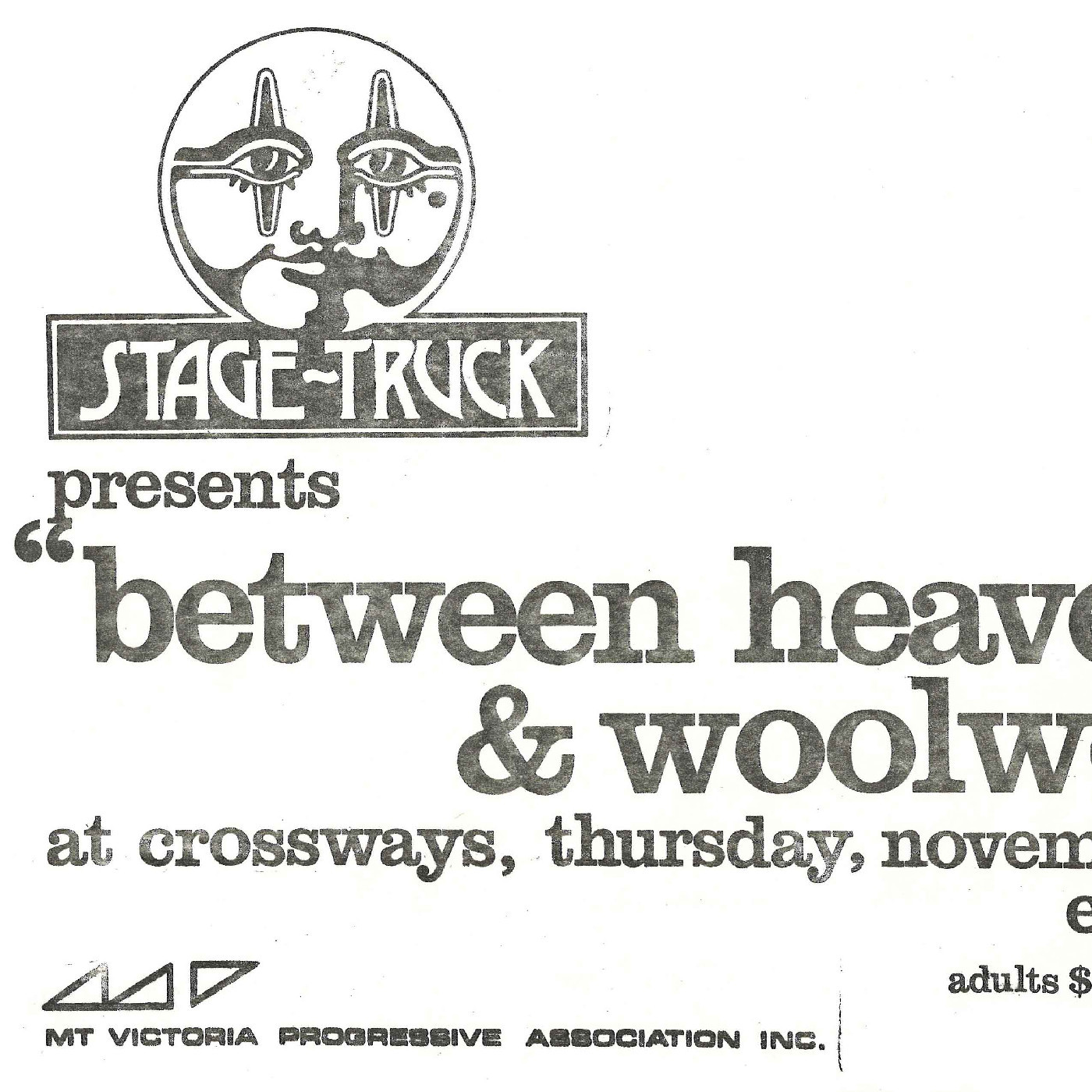 Stage-Truck presents "between heaven and woolsorth"