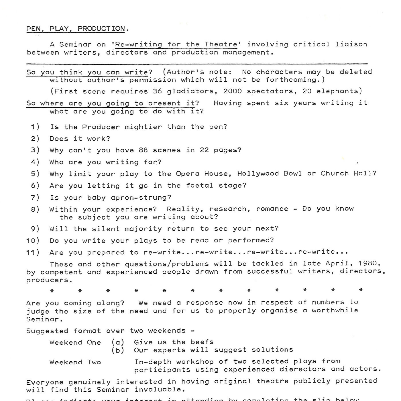 Pen, Play, Production