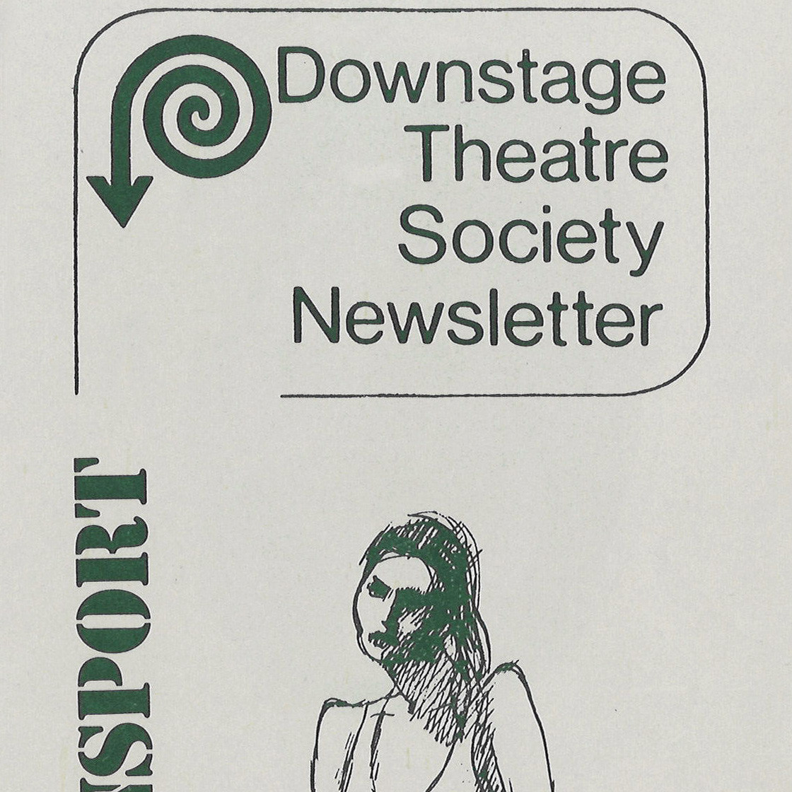 Downstage Theatre Society Newsletter, October 1976