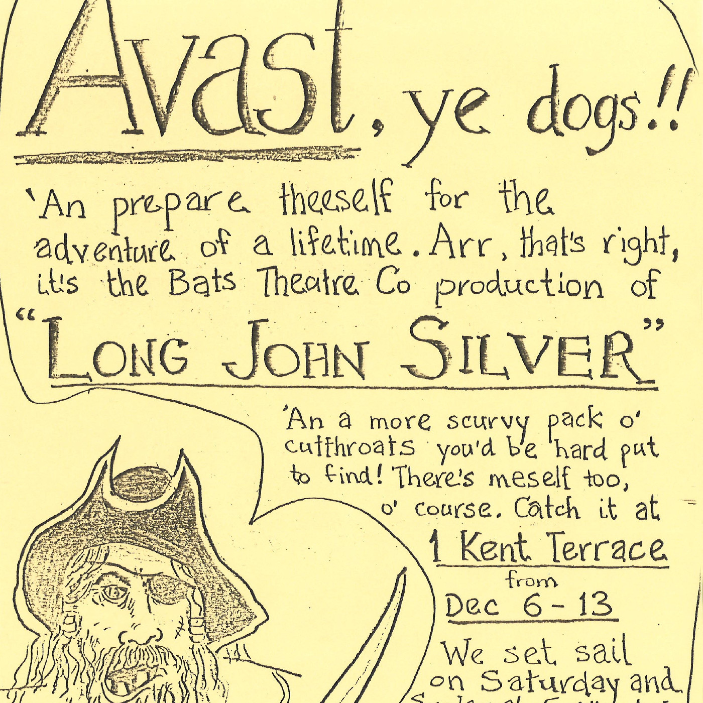 BATS Theatre: "Long John Silver"