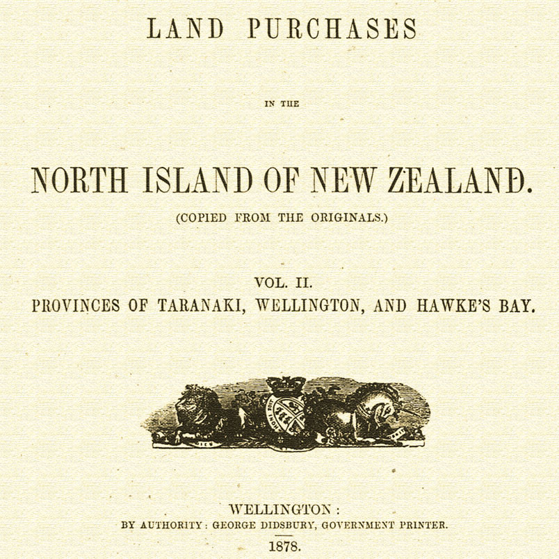 Turton's Māori Land Deeds &amp; Documents