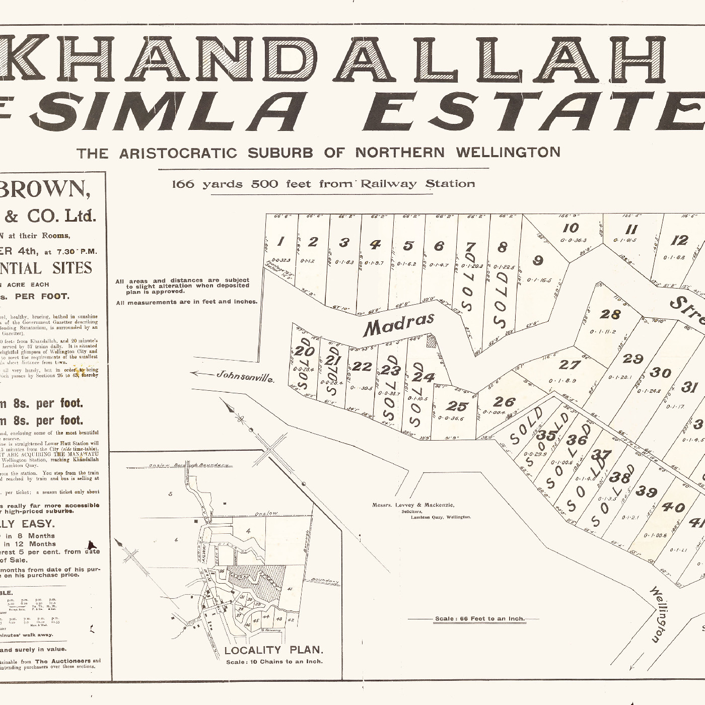 Khandallah : The Simla Estate | Wellington City Libraries